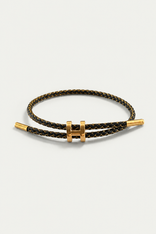 RivaSylt Armband Gold/Schwarz Maja