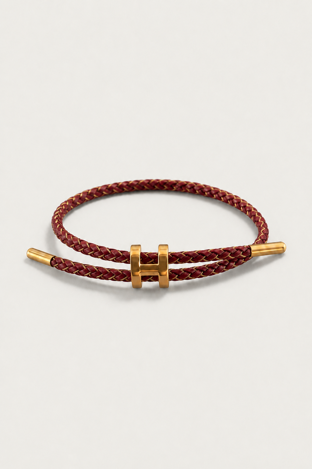 RivaSylt Armband Burgunder/Gold Maja