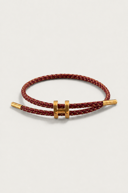 RivaSylt Armband Burgunder/Gold Maja