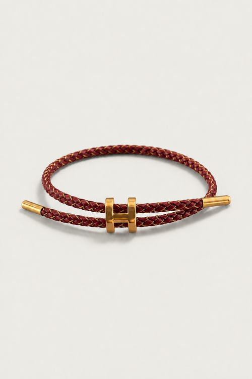 RivaSylt Armband Burgunder/Gold Maja
