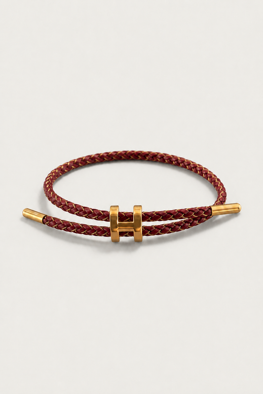 RivaSylt Armband Burgunder/Gold Maja