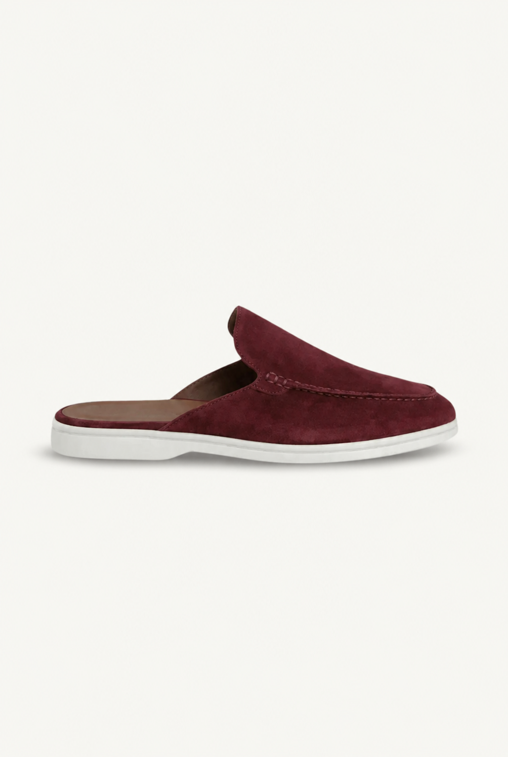 Bordeaux Wildleder Yacht-Mule Maja