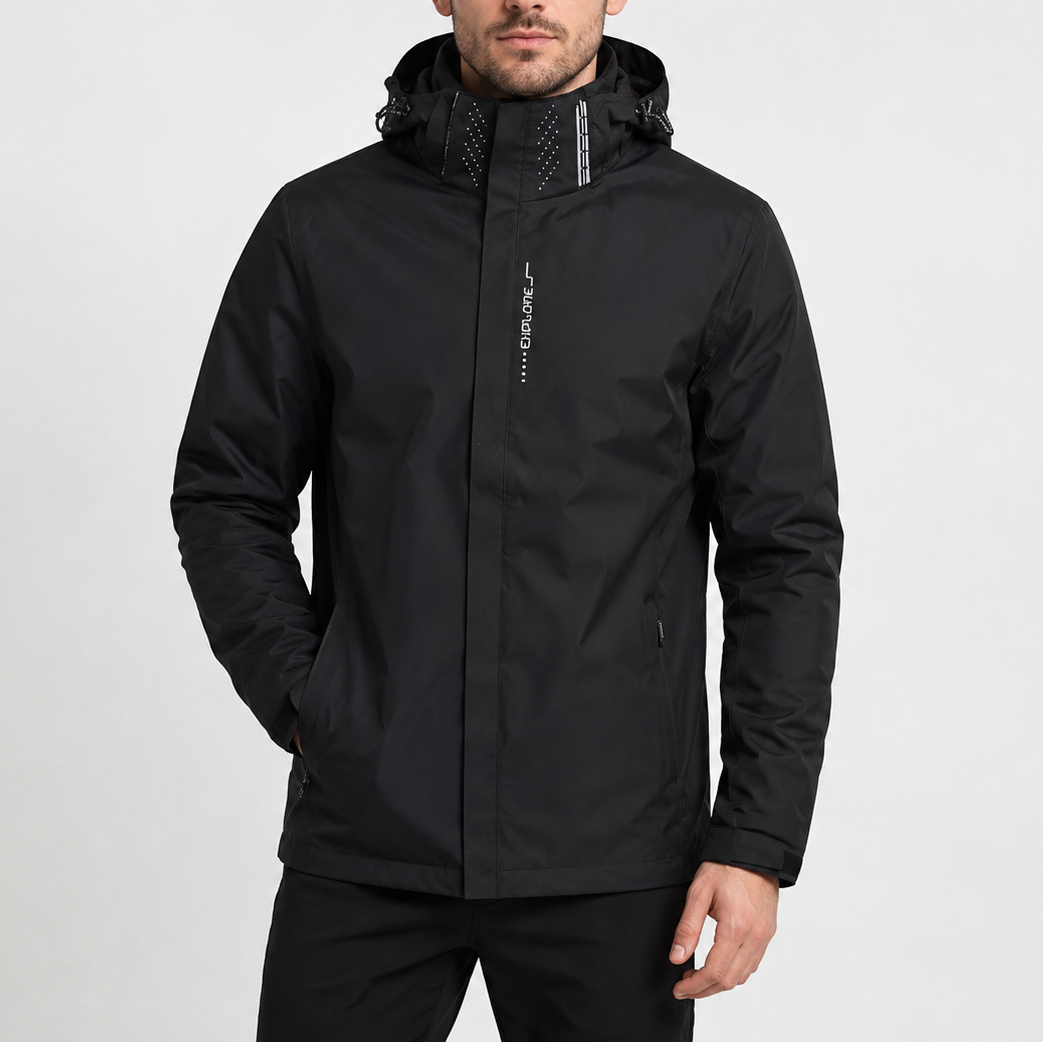 Herren Wasserdichte Regenjacke | Leichte Kapuzenjacke für Outdoor RivaSylt