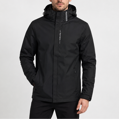 Herren Wasserdichte Regenjacke | Leichte Kapuzenjacke für Outdoor RivaSylt