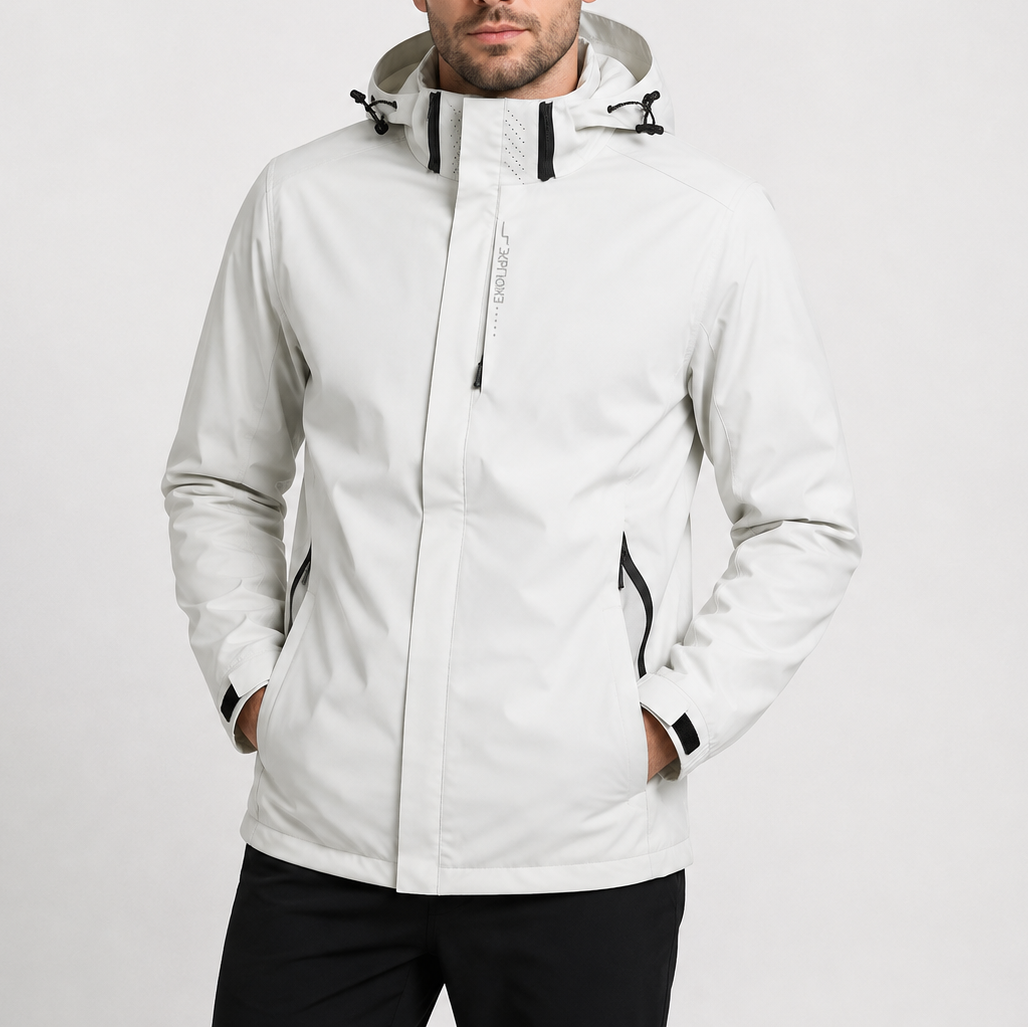 Herren Wasserdichte Regenjacke | Leichte Kapuzenjacke für Outdoor RivaSylt