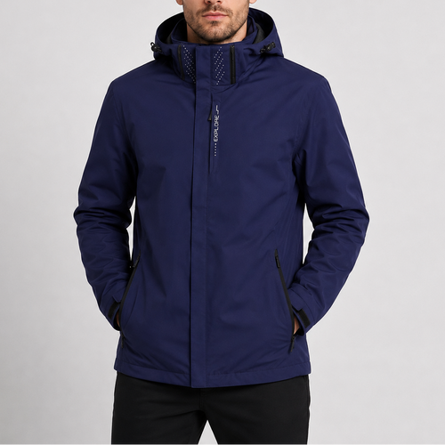 Herren Wasserdichte Regenjacke | Leichte Kapuzenjacke für Outdoor RivaSylt