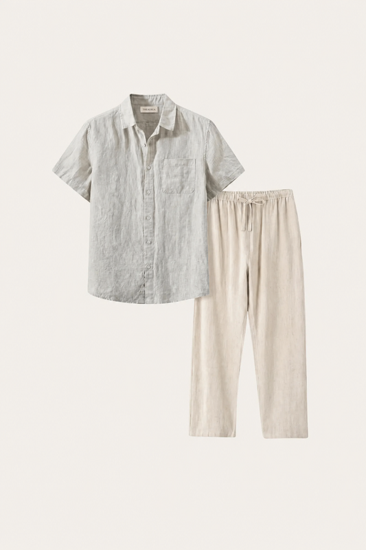Trento Leinen Set Beige/Beige Maja