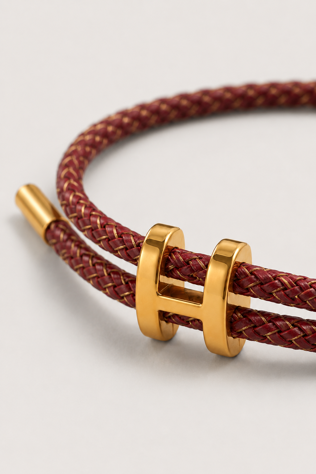 RivaSylt Armband Burgunder/Gold Maja