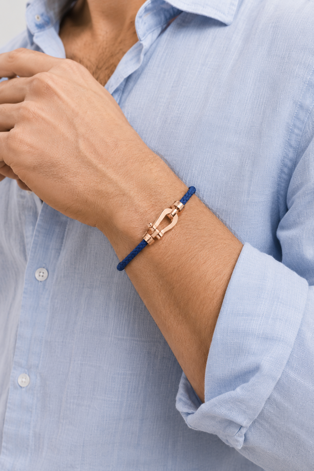 Aurelio Armband Navy / Roségold Maja