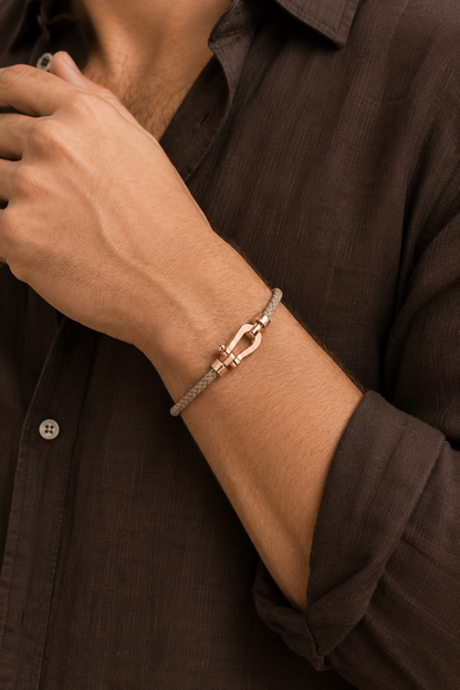 Aurelio Armband Hellbraun / Roségold Maja