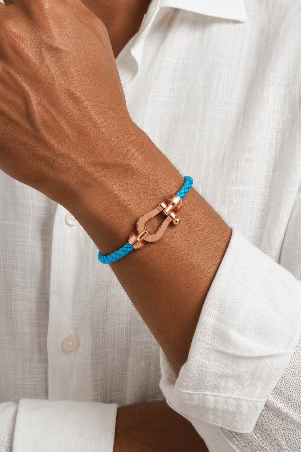 Aurelio Armband Hellblau / Roségold Maja