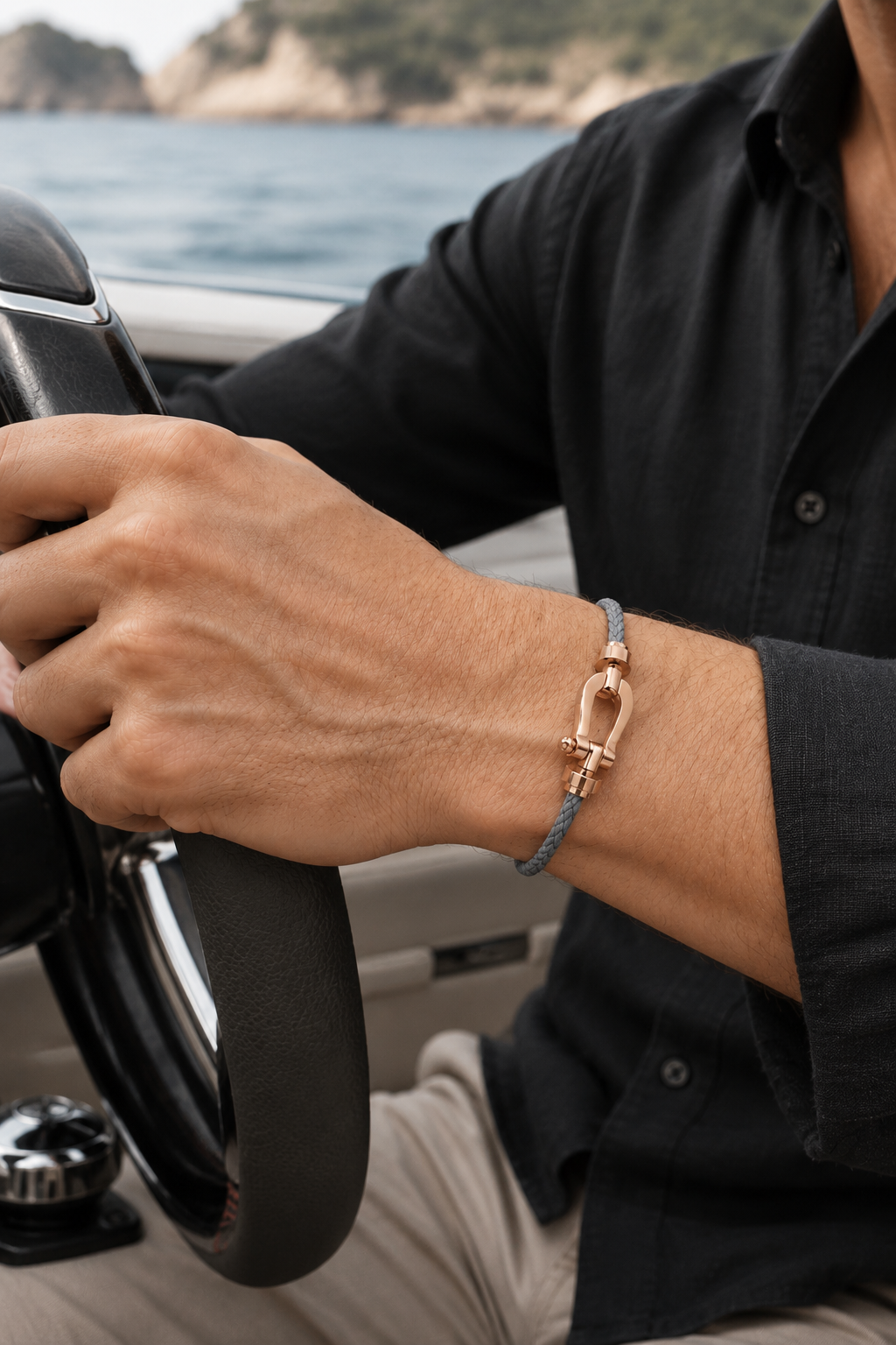 Aurelio Armband Grau / Roségold Maja