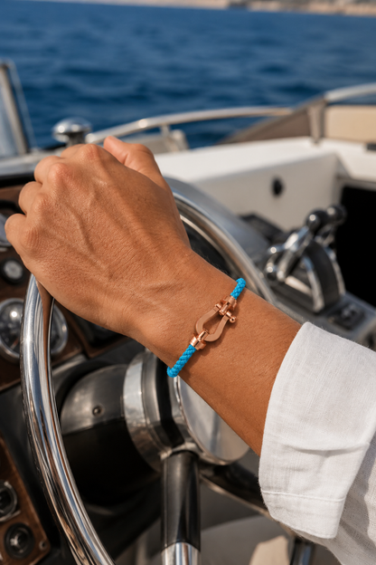 Aurelio Armband Hellblau / Roségold Maja