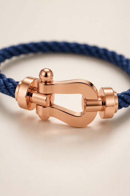 Aurelio Armband Navy / Roségold Maja