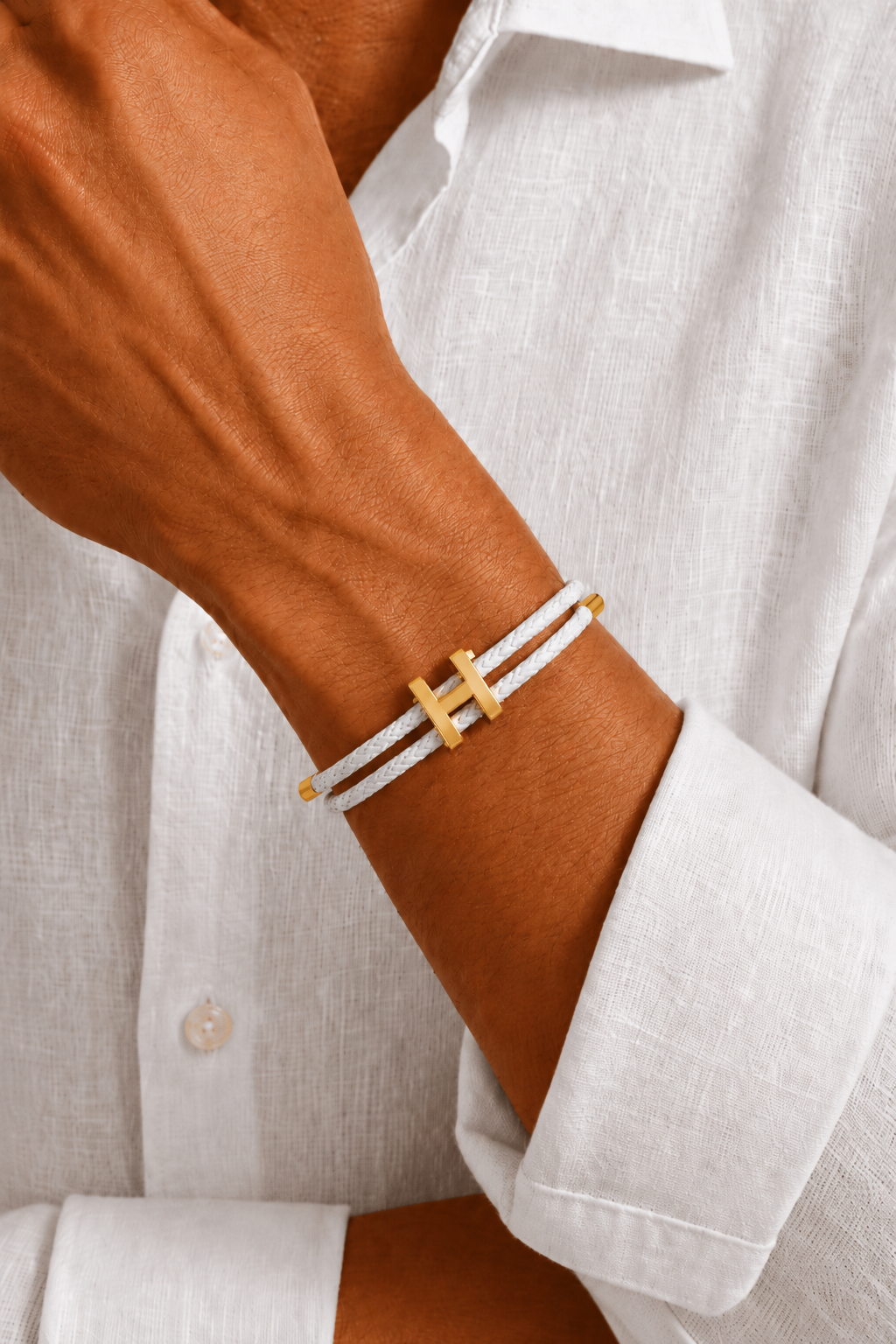 RivaSylt Armband Weiß/Gold Maja