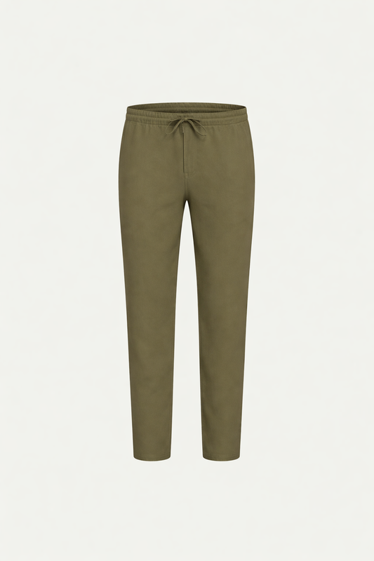 Leinen Bayside Hose Oliv Maja