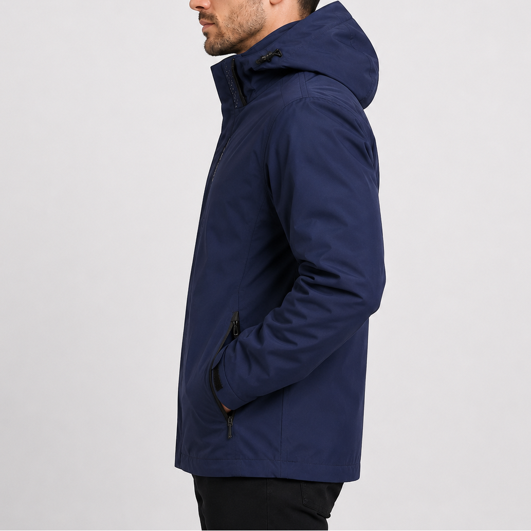 Herren Wasserdichte Regenjacke | Leichte Kapuzenjacke für Outdoor RivaSylt