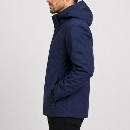 Herren Wasserdichte Regenjacke | Leichte Kapuzenjacke für Outdoor RivaSylt