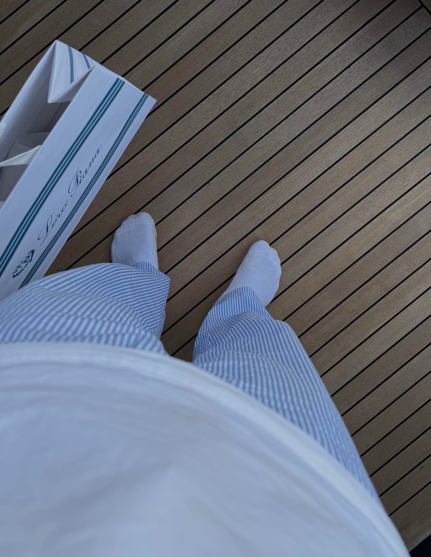 Leinen Bayside Hose Gestreift Maja