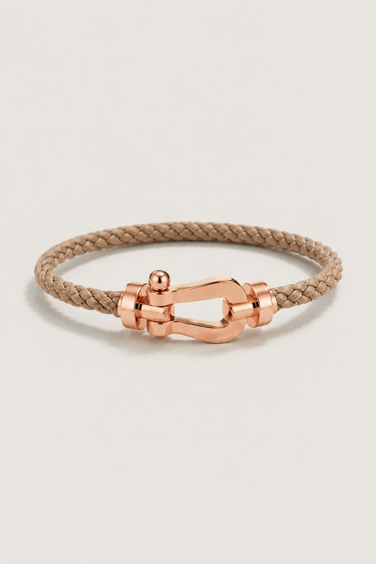 Aurelio Armband Hellbraun / Roségold Maja