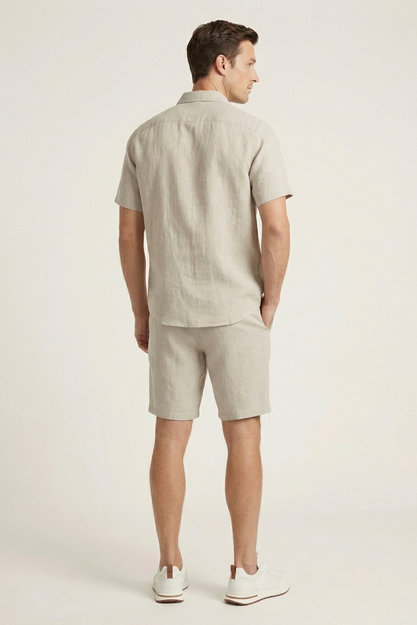 Verona Leinenhemd & Shorts Beige Maja