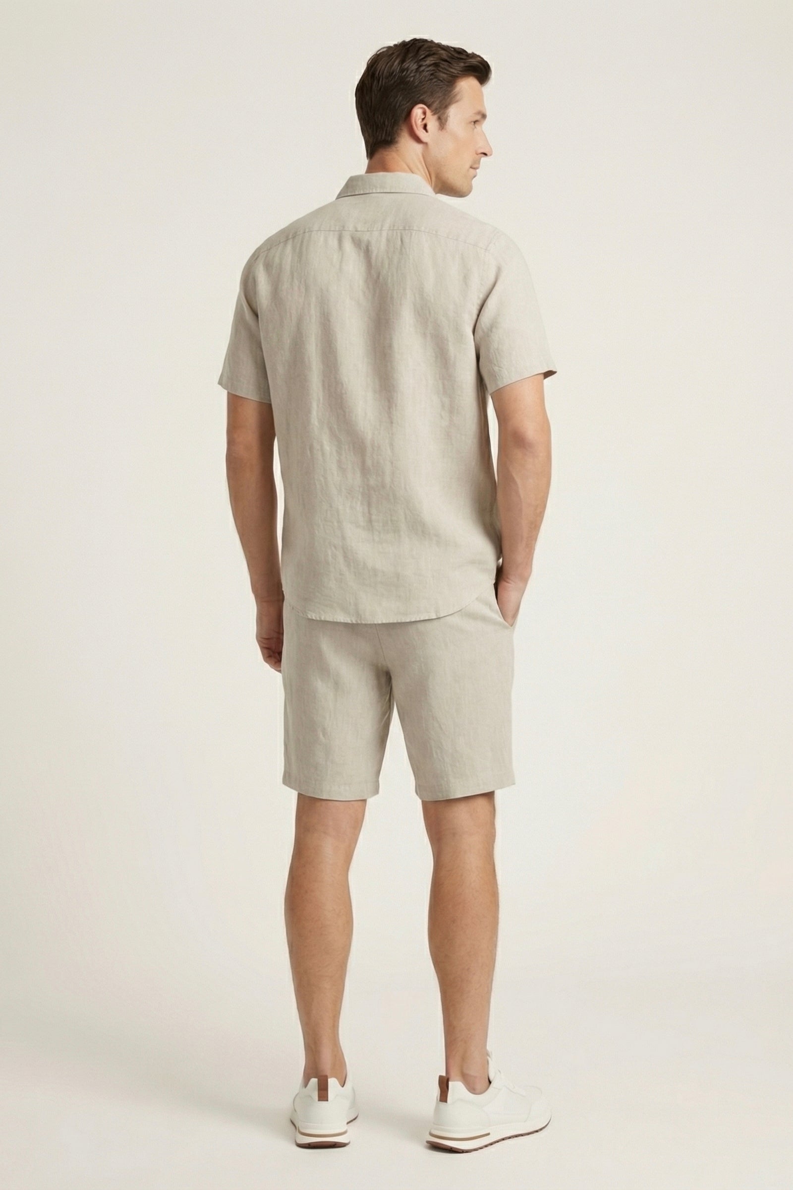 Verona Leinenhemd & Shorts Beige Maja