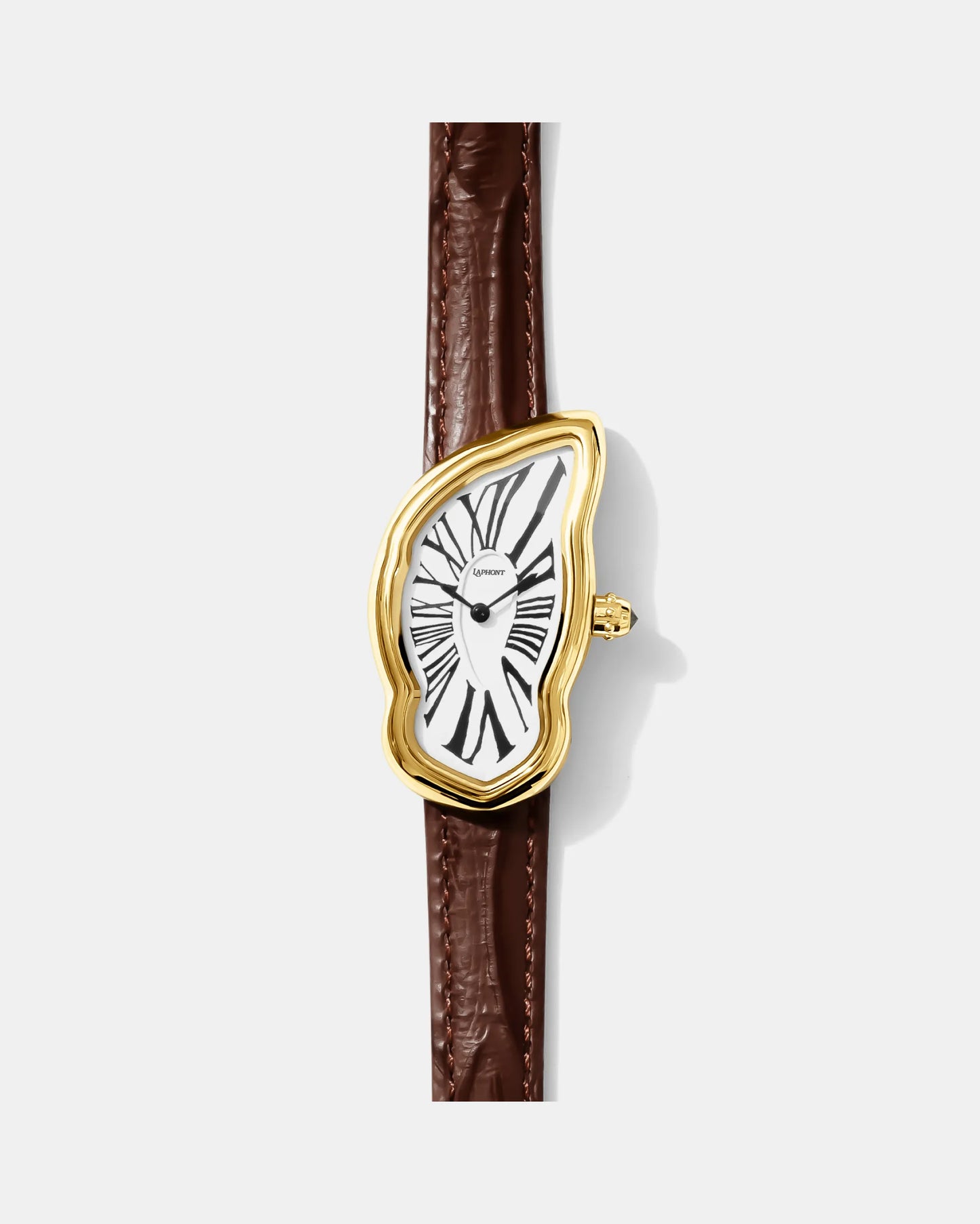 Schmelzende Uhr Groß Gold Maja