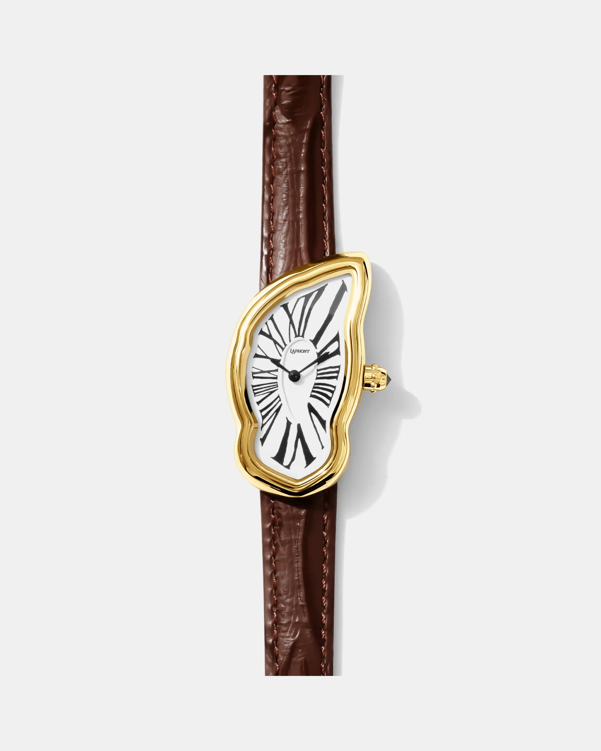 Schmelzende Uhr Groß Gold Maja