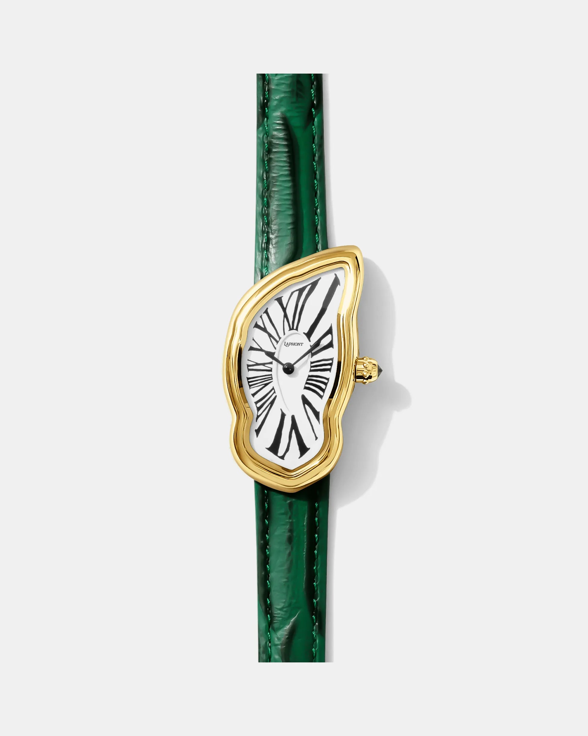 Schmelzende Uhr Groß Gold Maja