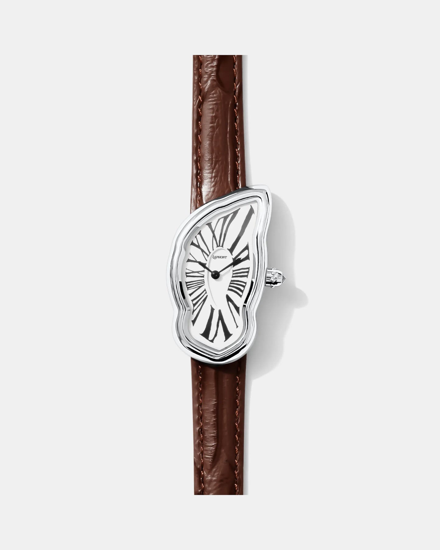 Schmelzende Uhr Groß Silber Maja