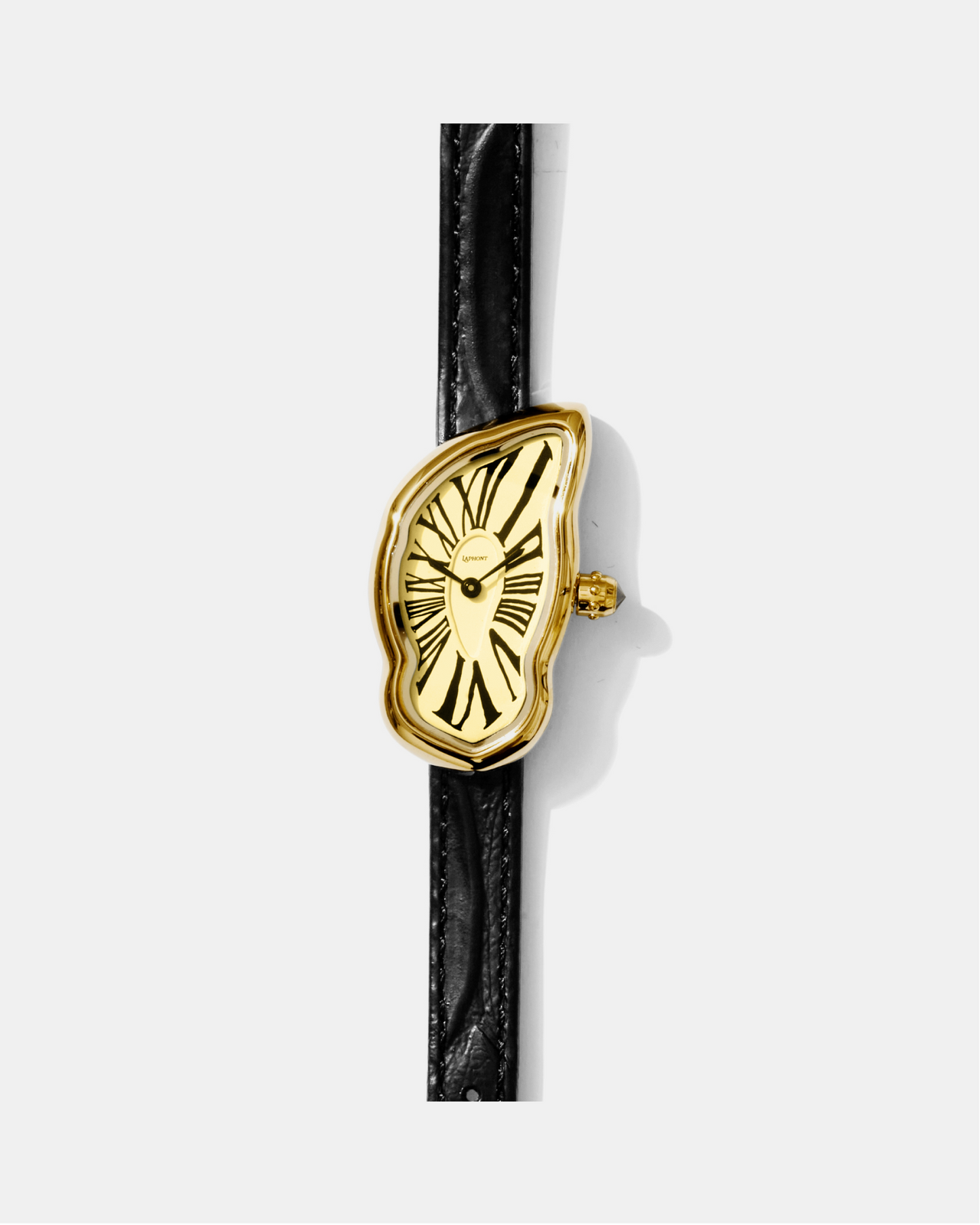 Schmelzende Uhr Klein Gold Maja