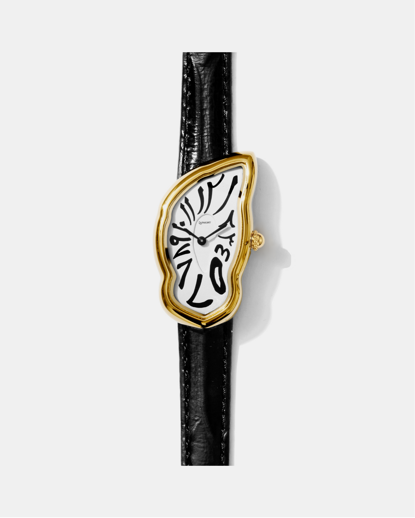 Schmelzende Uhr Groß Gold Maja