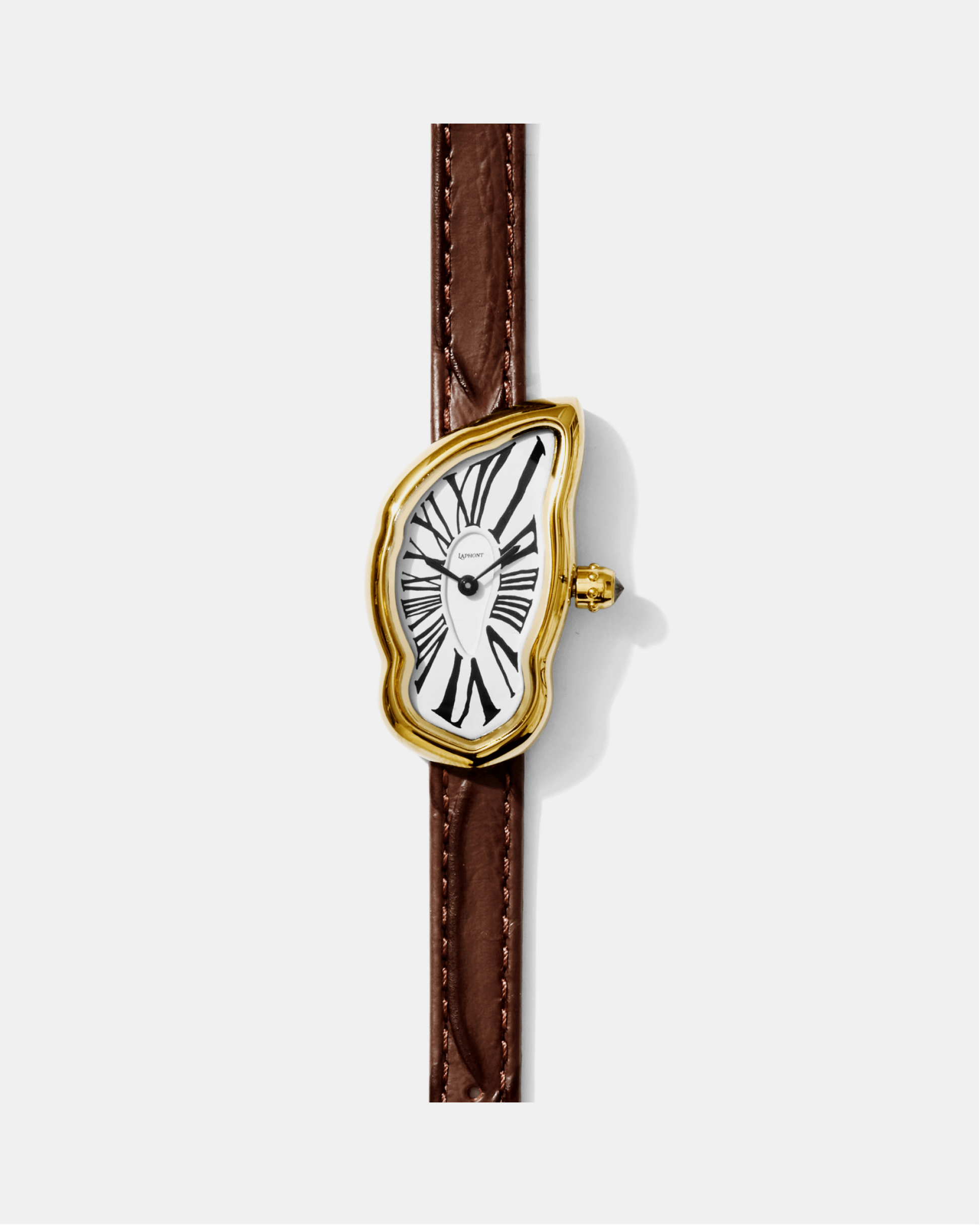 Schmelzende Uhr Klein Gold Maja
