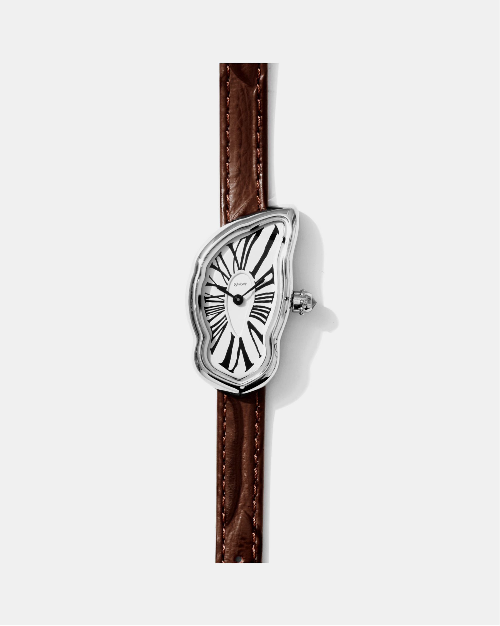 Schmelzende Uhr Klein Silber Maja