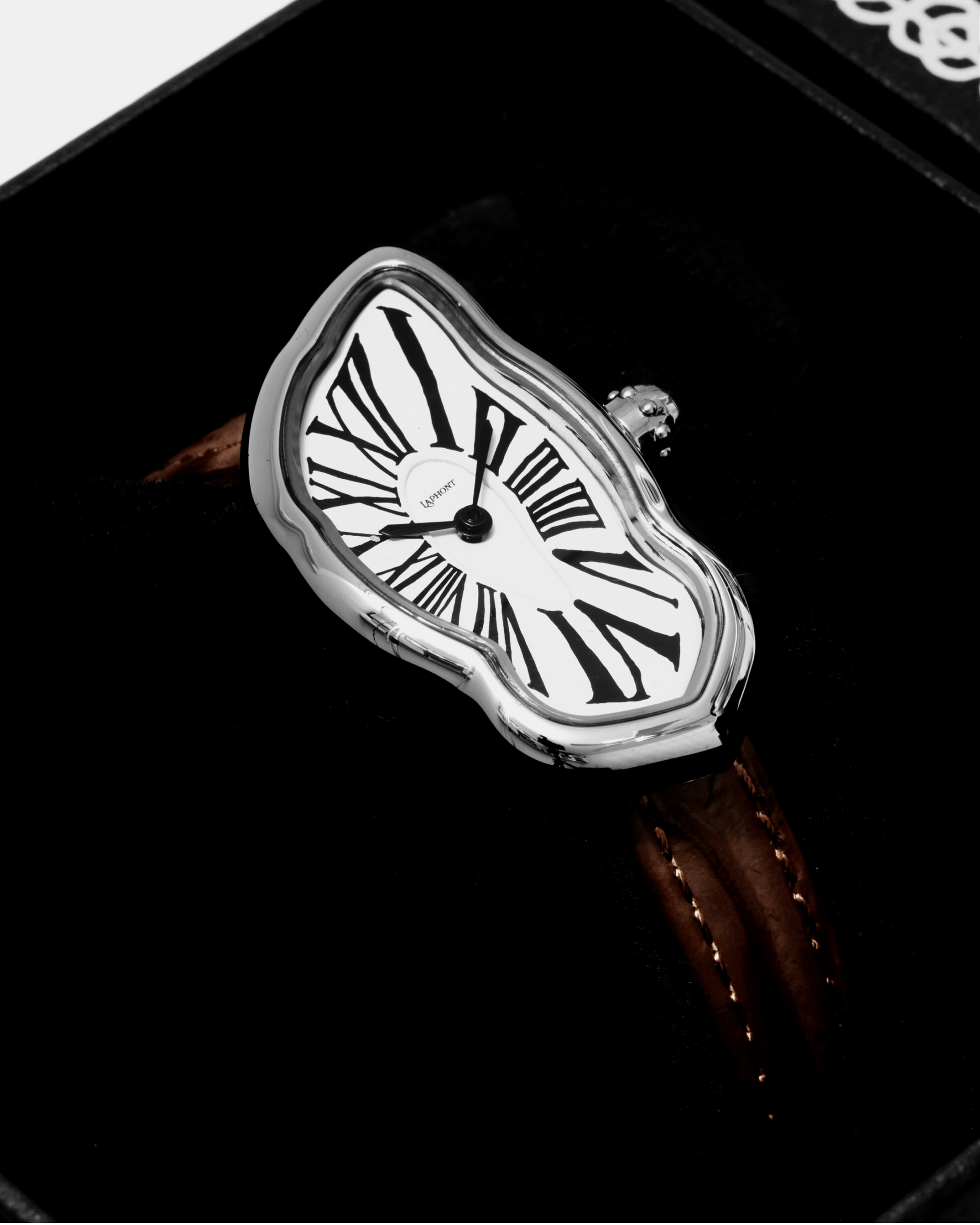 Schmelzende Uhr Klein Silber Maja