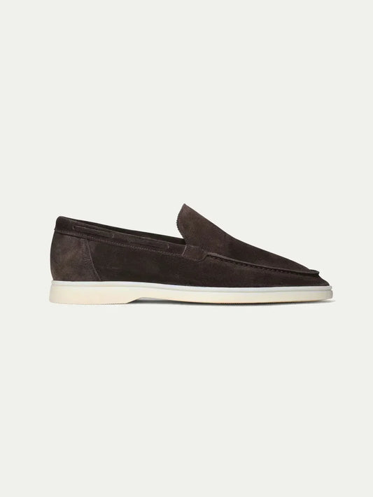 Klassischer Wildleder Slipper Braun Maja