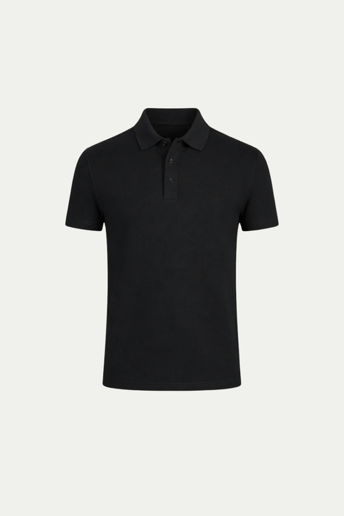 Verfeinertes Polo Schwarz Maja