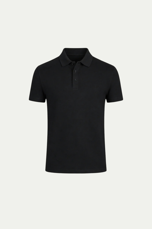 Verfeinertes Polo Schwarz Maja