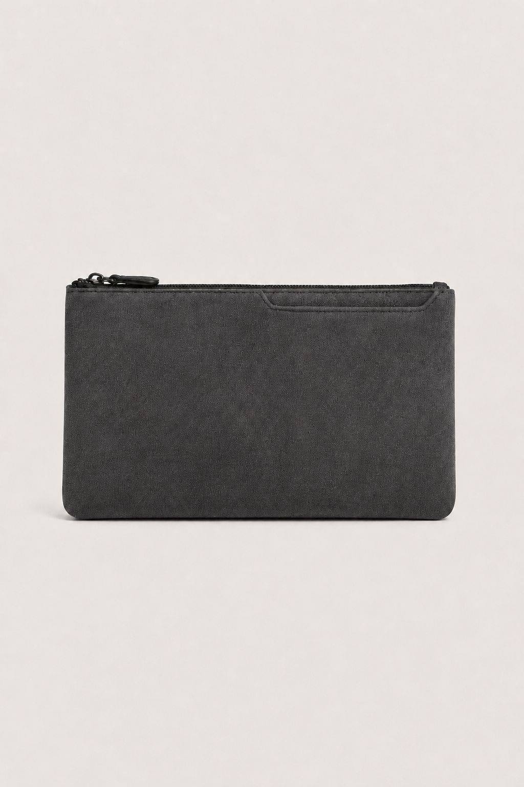 Alcantara Clutch Bag Dunkelgrau Maja