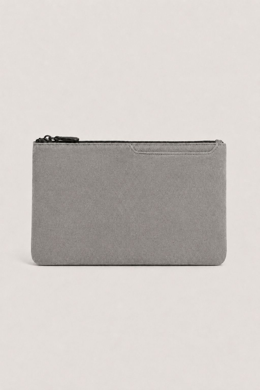 Alcantara Clutch Bag Mondstein Grau Maja
