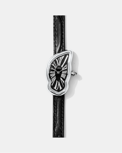 Schmelzende Uhr Klein Silber Maja