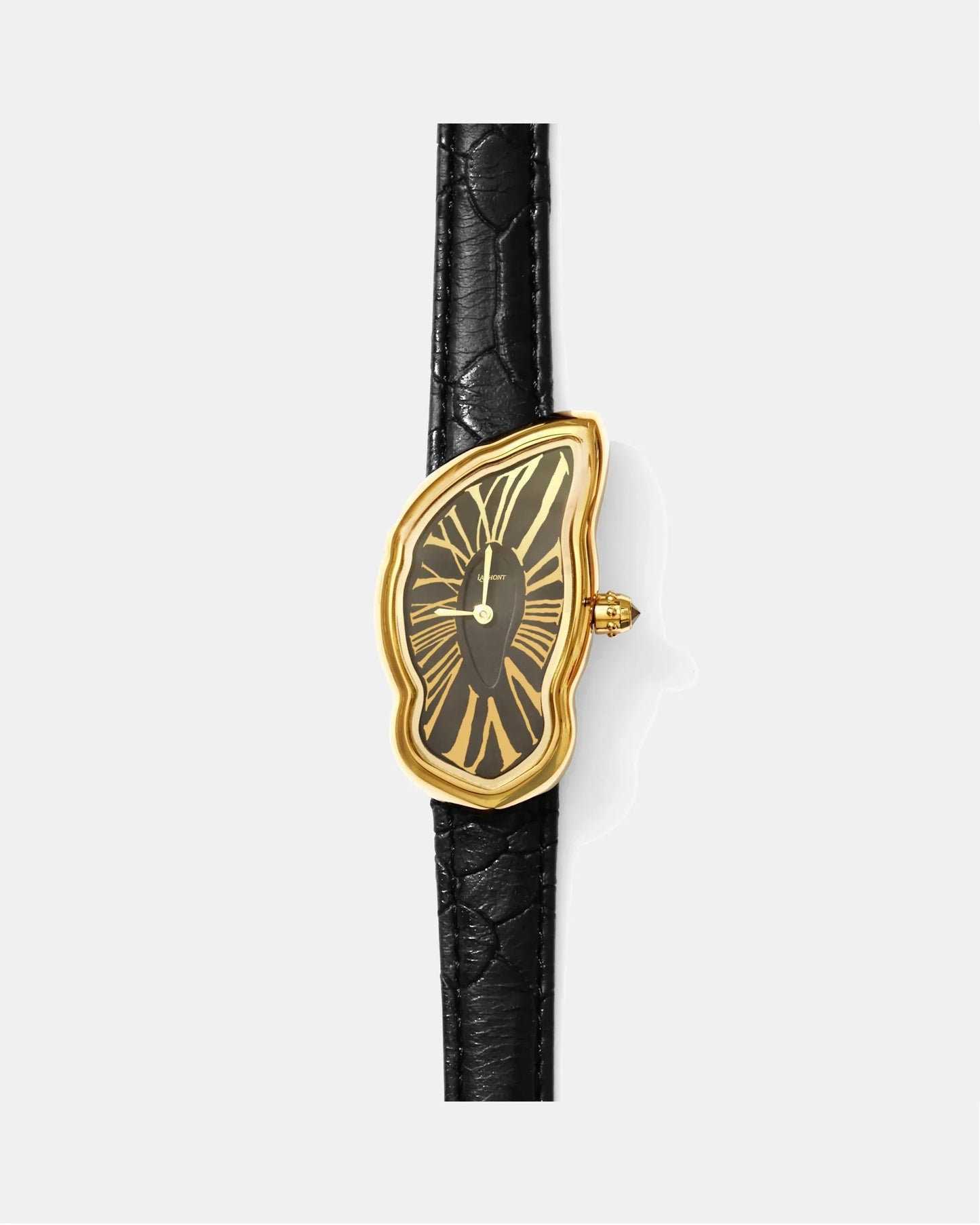 Schmelzende Uhr Groß Gold Maja