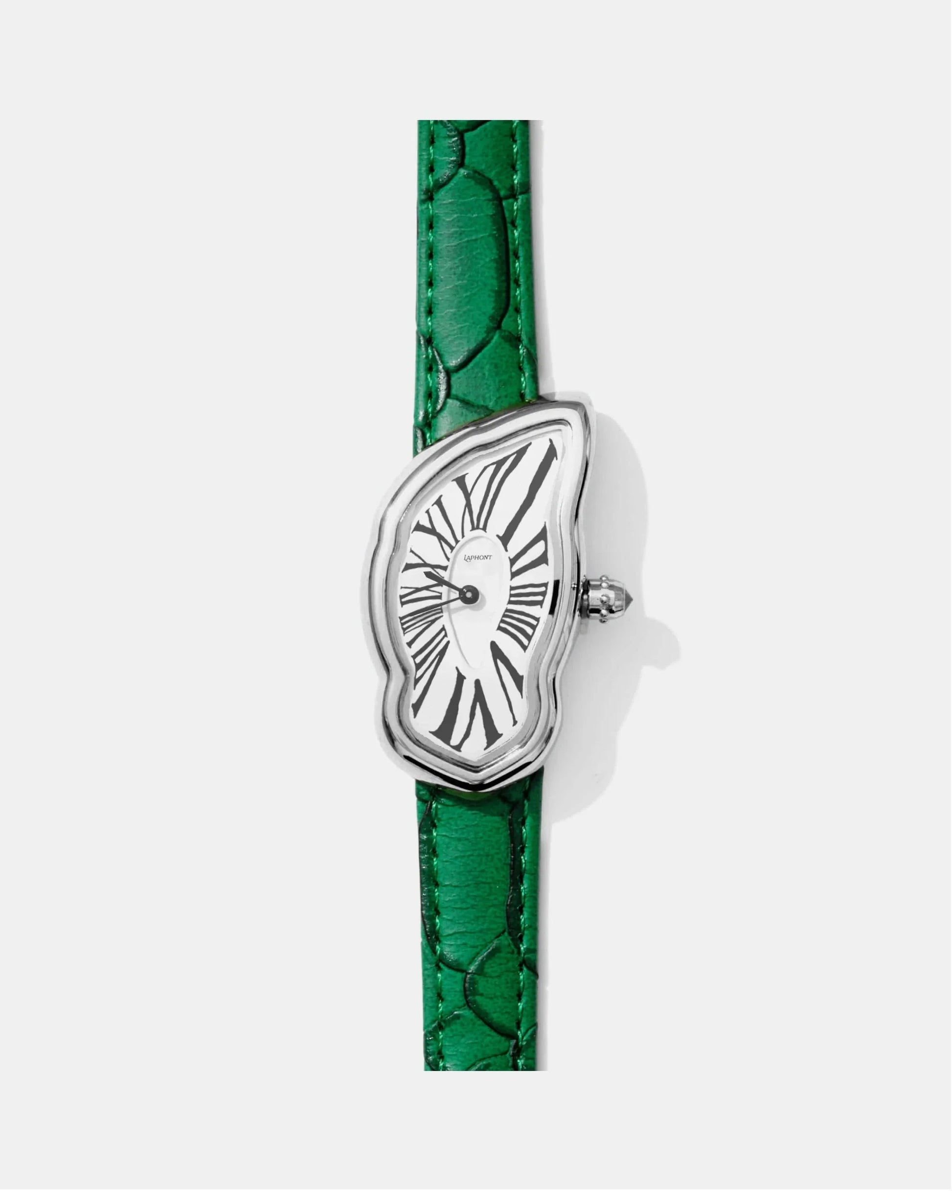 Schmelzende Uhr Groß Silber Maja