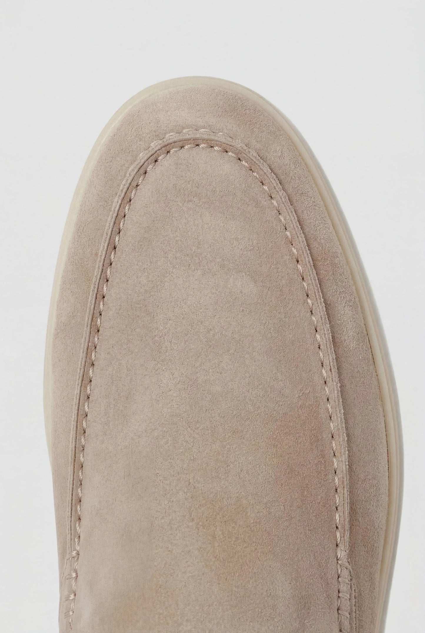Beiger Wildleder-Yacht-Mule Maja
