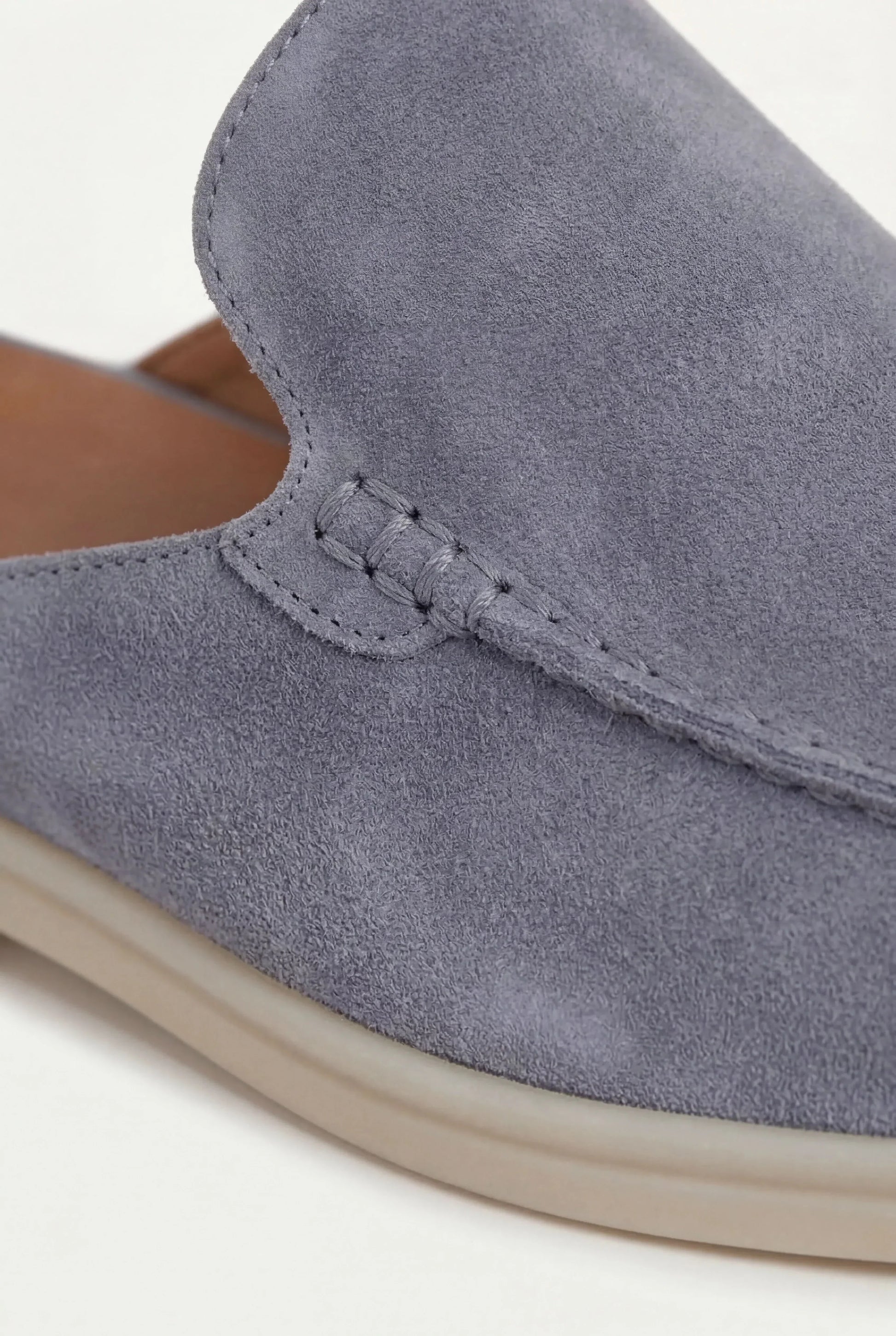 Babyblauer Suède Yacht-Mule Maja