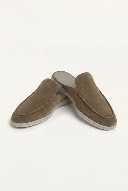Olive Suède Yacht-Mule Maja