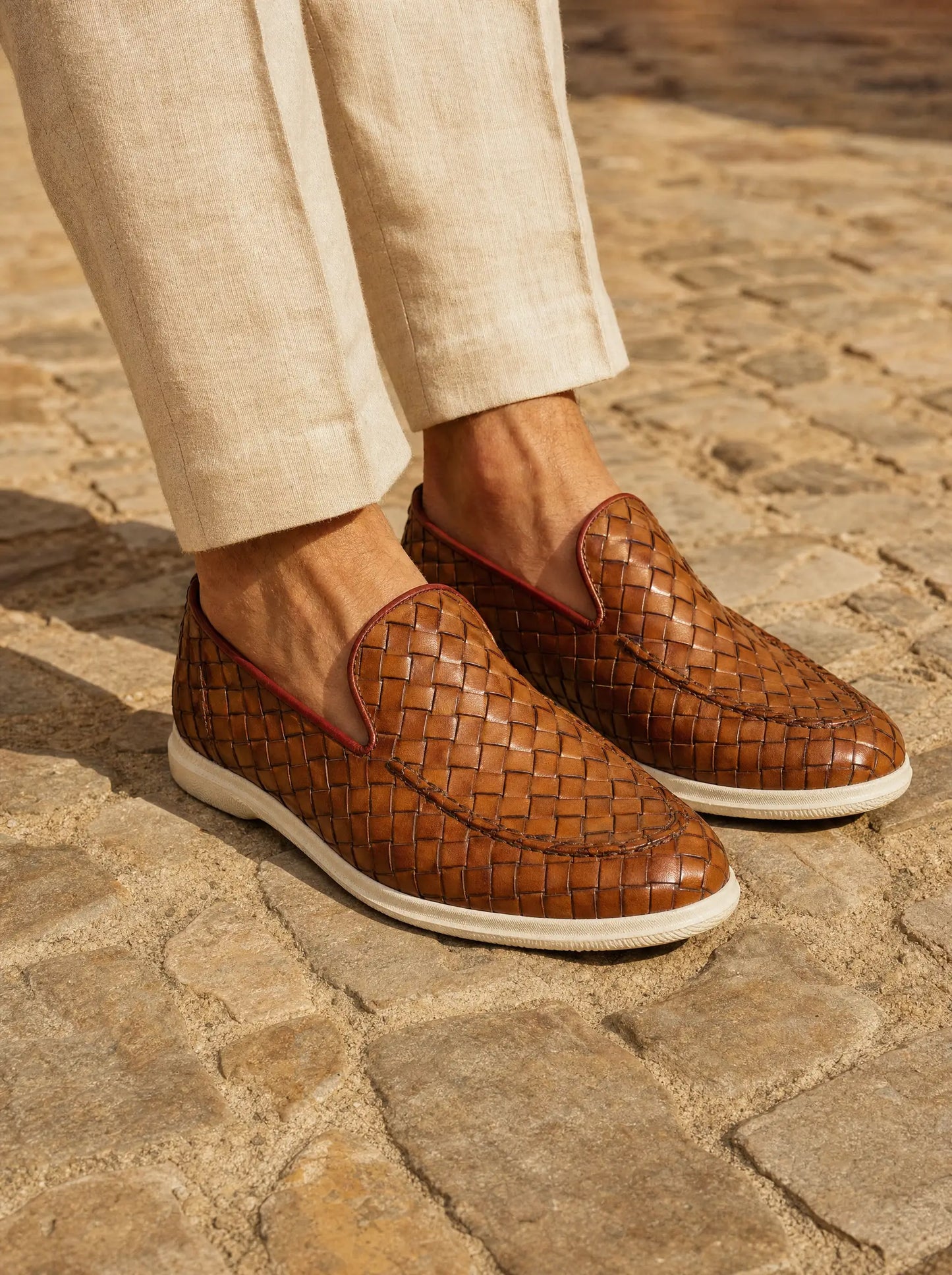 Sorrento Woven Loafer - Leder Maja
