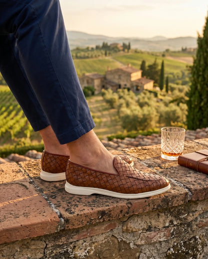 Sorrento Woven Loafer - Leder Maja