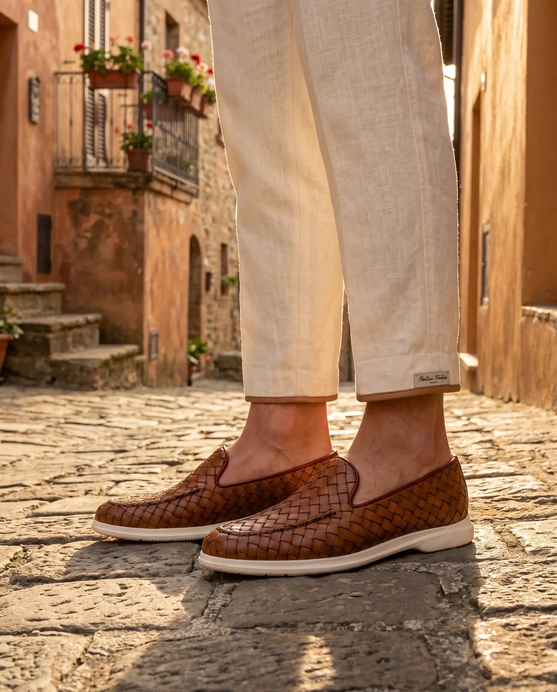 Sorrento Woven Loafer - Leder Maja