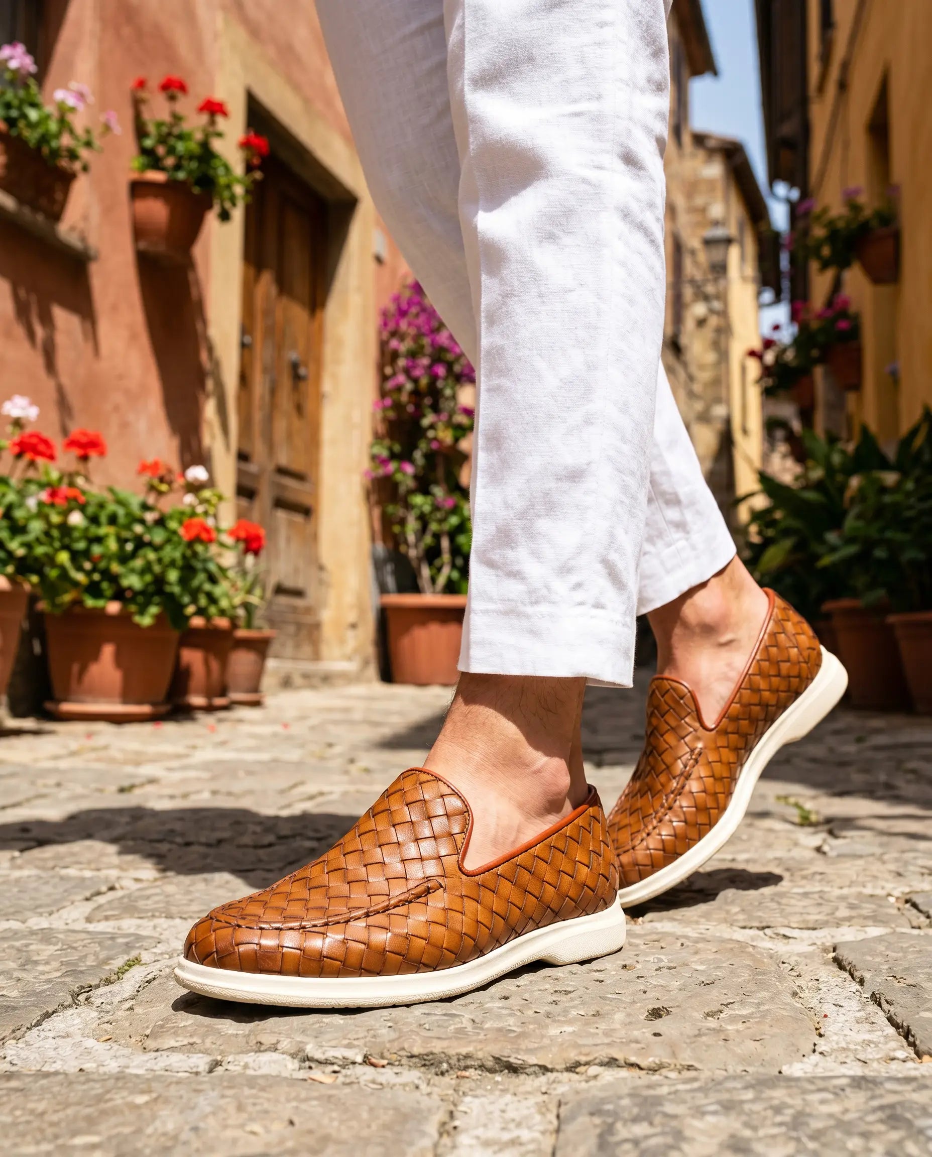 Sorrento Woven Loafer - Leder Maja